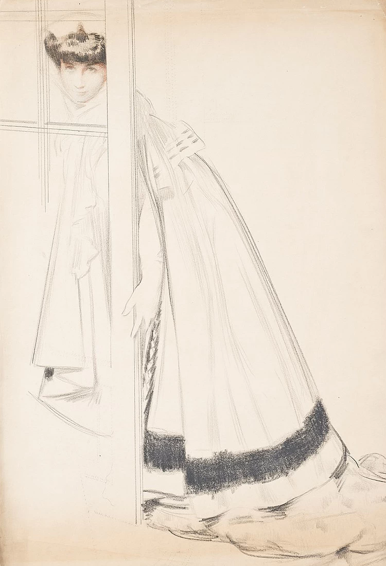 Studio di donna alla porta